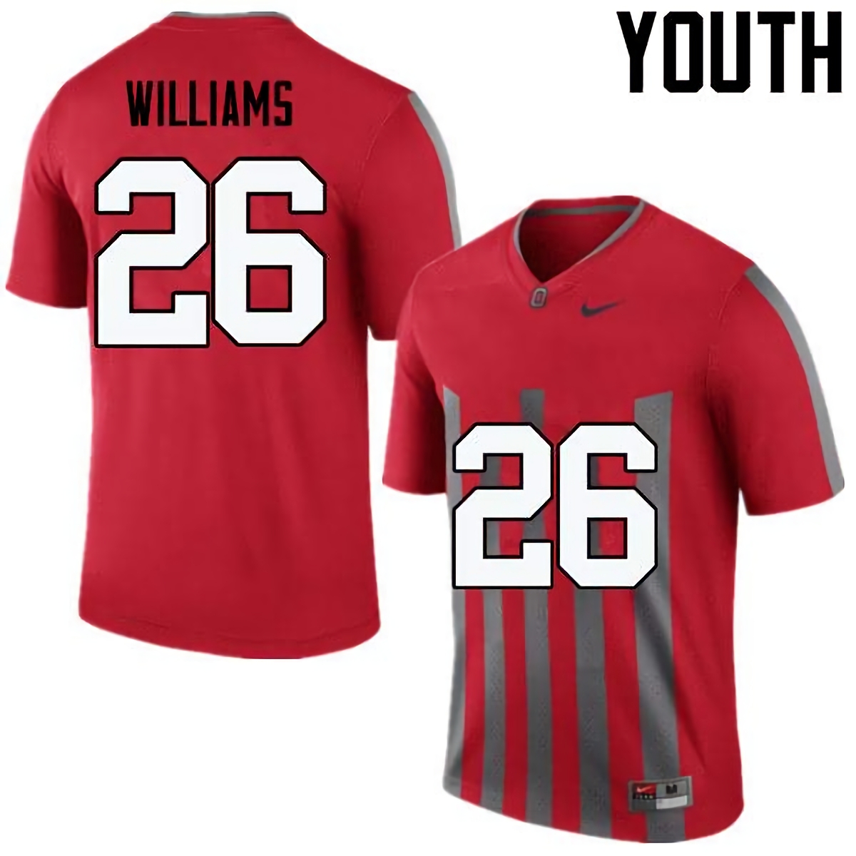 Antonio Williams Ohio State Buckeyes Youth NCAA #26 Nike Throwback Red College Stitched Football Jersey WDN2056YR